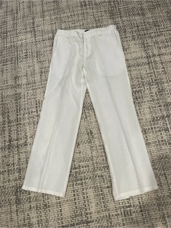 Reiss White Linen Pants
