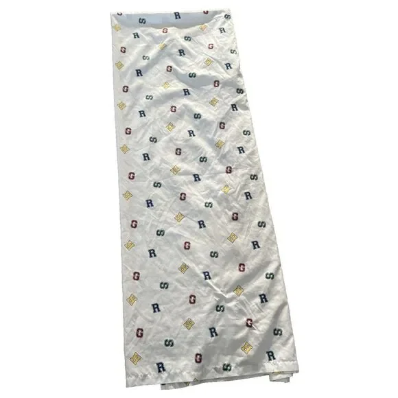 Harry Potter Twin FLAT SHEET Wizarding World Hogwarts White