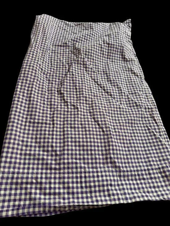 Vintage Lauren Ralph Lauren Purple  White Gingham Standard Pillow Case Cotton