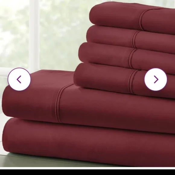 Mirabal Microfiber Queen Sheet Set 6 pieces