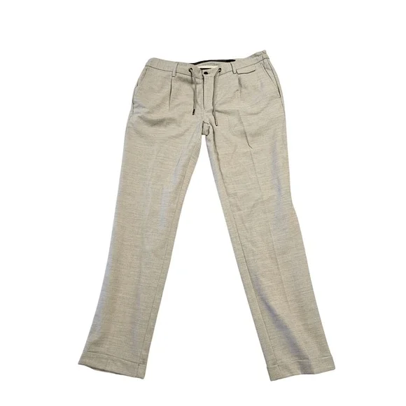 Maczoo Gray Wool Blend Modern Fit Trousers Designed‎ in Italy Size 48 WR569