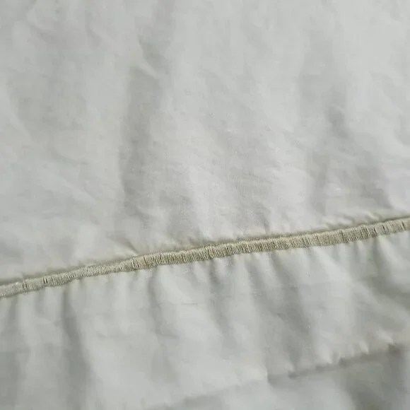 Neiman Marcus QUEEN bed sheets pastel green Egyptian cotton flat & fitted‎ dobby