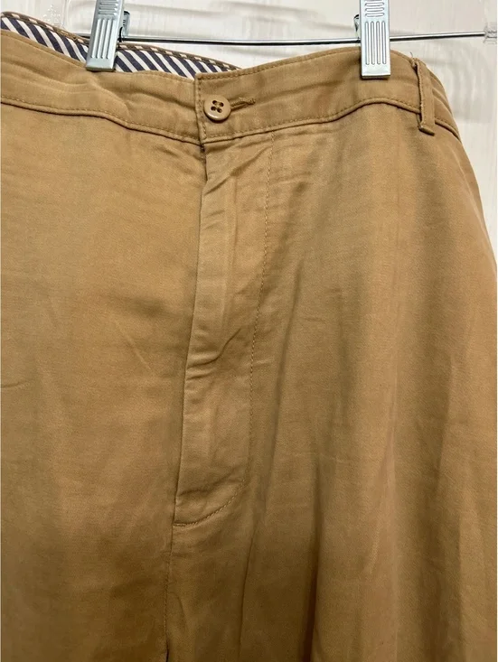 Cremieux Men's 46x30 Khaki Cotton Pants