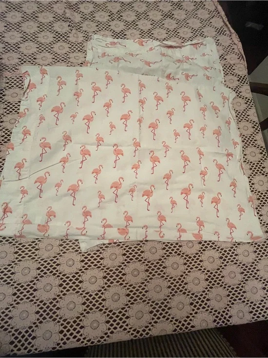 Pink Flamingo Cotton Standard  Pillowcases -By Martha Stewart
