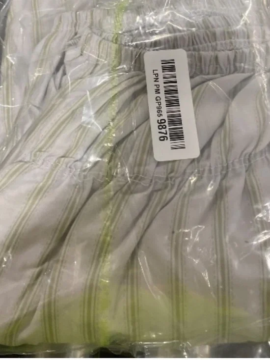 QUEEN Bed Skirt 18” Drop 100% Polyester - Striped SAGE Green