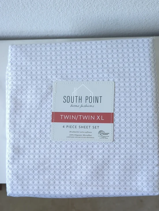 South Point Twin/Twin XL 4-Piece Sheet Set - Ernesto Tile