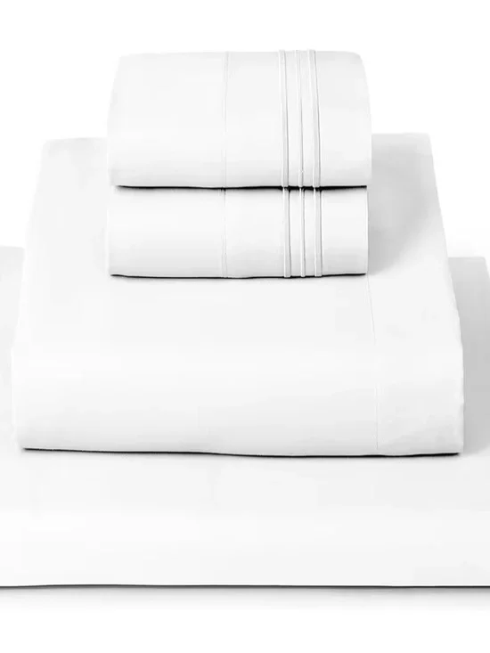 White Luxury Sheet Set - Soft Hotel-Style Bedding