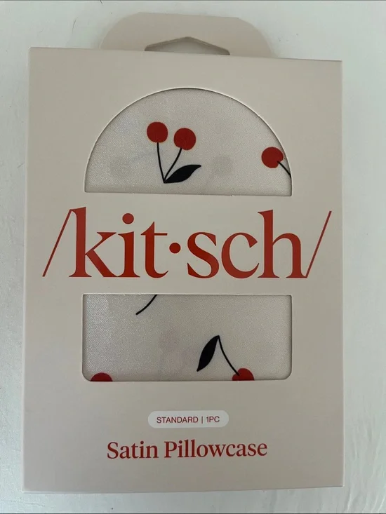 Kitsch Cherry Satin Pillowcase Standard