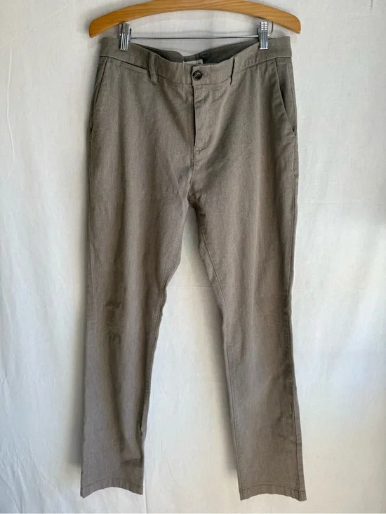 Men's Slim Chinos in Taupe Brown