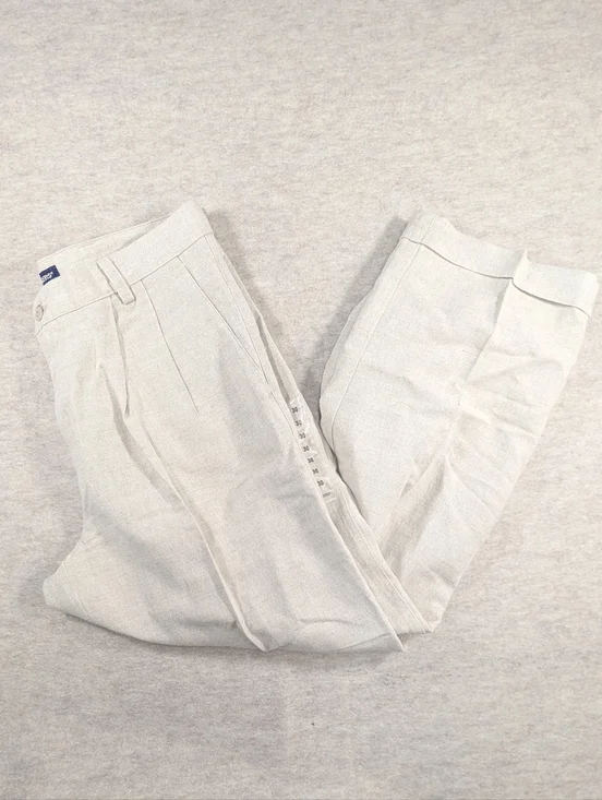 NEW* Dockers Linen & Cotton Light Cream Relaxed Fit Men's Pants Natural 34x30