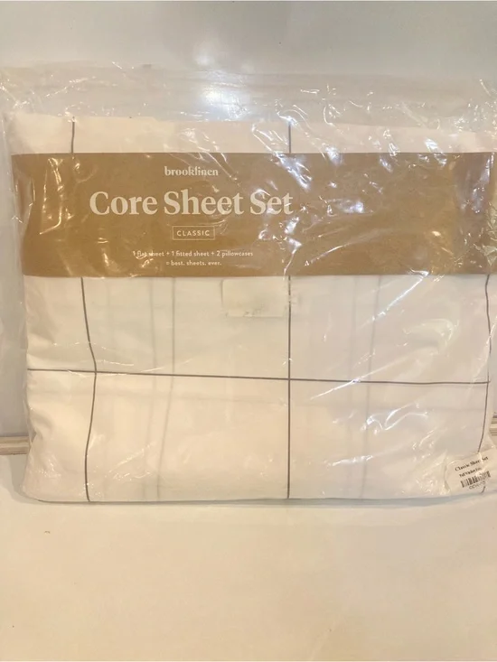 Cooling Cotton  Core Sheet Set BROOKLINEN FULL size sheet  100% BEDDING
