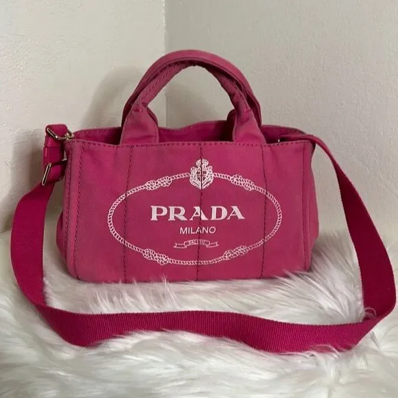 💯Authentic Prada Canapa Two Way - Small sized 🍀
