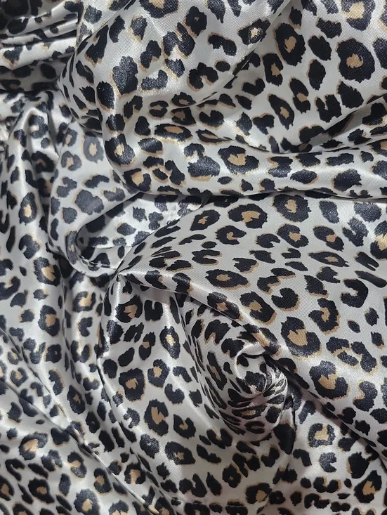 Betsey Johnson Leopard Print 'satin' King Sheets. Top and bottom sheets only.