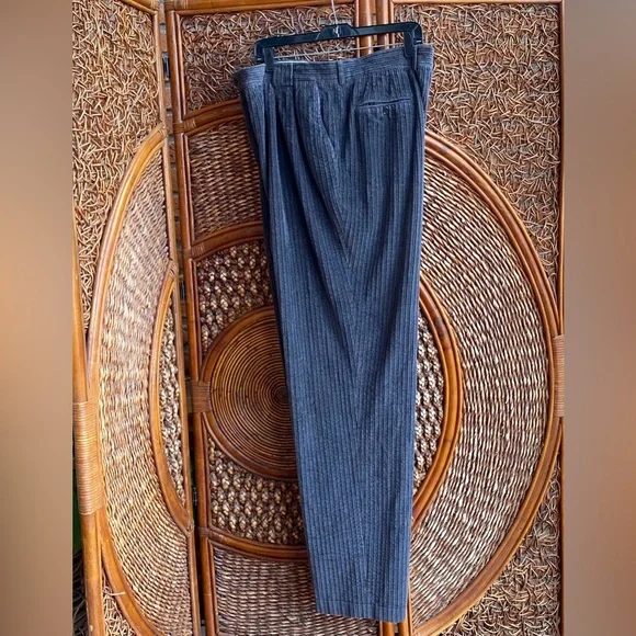 Vintage Vires Men's Dark Gray Corduroy Pants Size 40