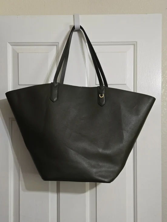 a new day Olive Green Structured Tote with Double Straps