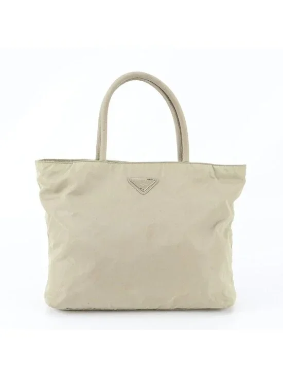 Prada Tessuto Nylon Triangle Logo Tote Shoulder Hand