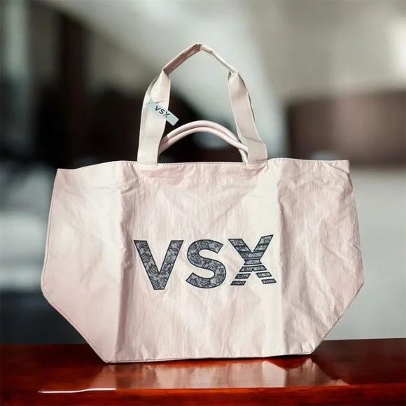 VSX Pale Pink Tote with Bold Logo