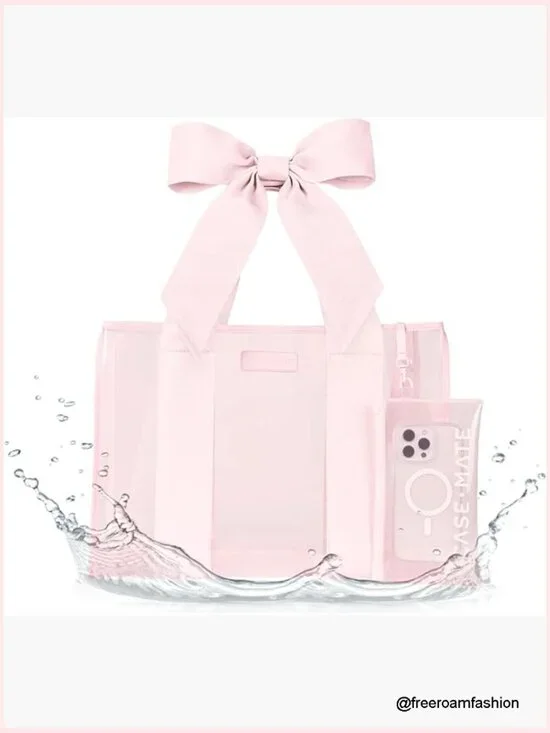 Large Waterproof Washable Tote Bag with Phone Pouch