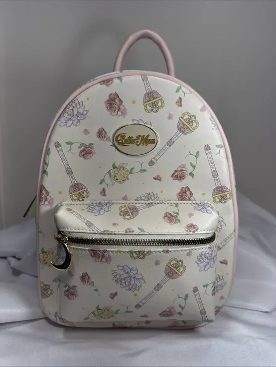 Pretty Guardian Sailor Moon Magic Wand & Flowers Mini Backpack ~ Hot Topic ~ NEW