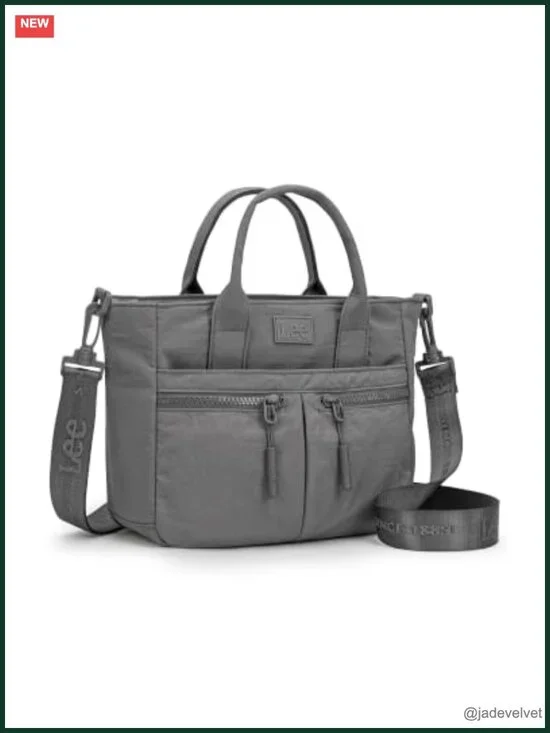 Waterproof Nylon Tote Bag with Multiple Pockets Crossbody