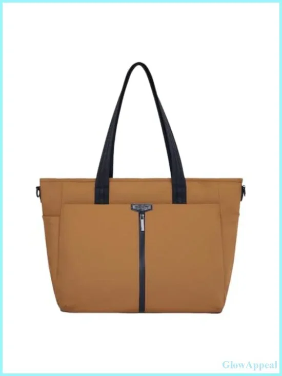 Water Resistant Laptop Tote Bag with Padded Compartment for Work Travel
