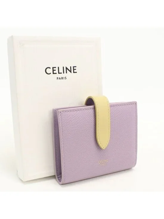 Celine Small Strap Wallet Bifold Calf
