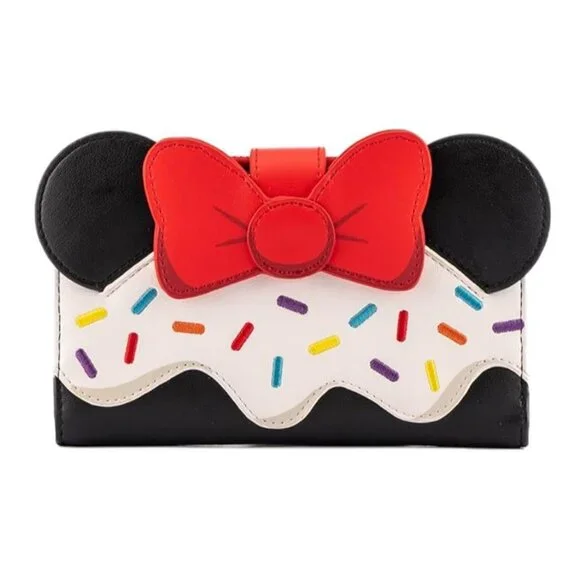 Loungefly Disney‎ Minnie Sweets Collection Cosplay Flap Wallet Sprinkle Cupcake