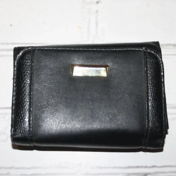 🖤✨ Black Trifold Wallet · Genuine Leather · 5