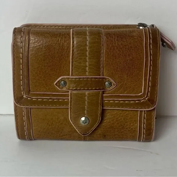 Sigrid Olsen Accessories Brown Leather Trifold Wallet