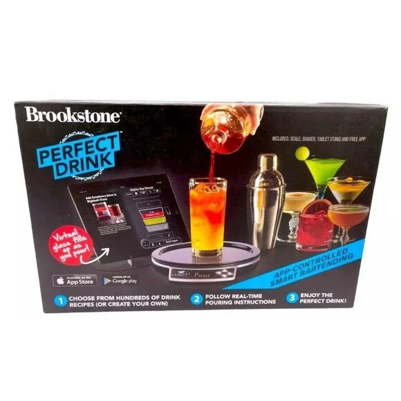 Perfect Drink App-Controlled Smart Scale Bartending‎ System Kit Shaker Included