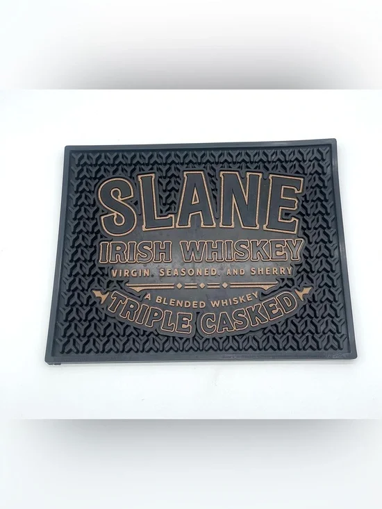 Slane Irish Whiskey Rubber Bar Mat  A Blended Whiskey