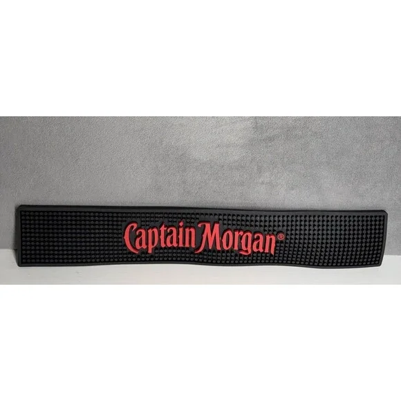 Captain Morgan Original Spiced Rum  Bar Service Spill Rail Mat Approx 23.75 X 4
