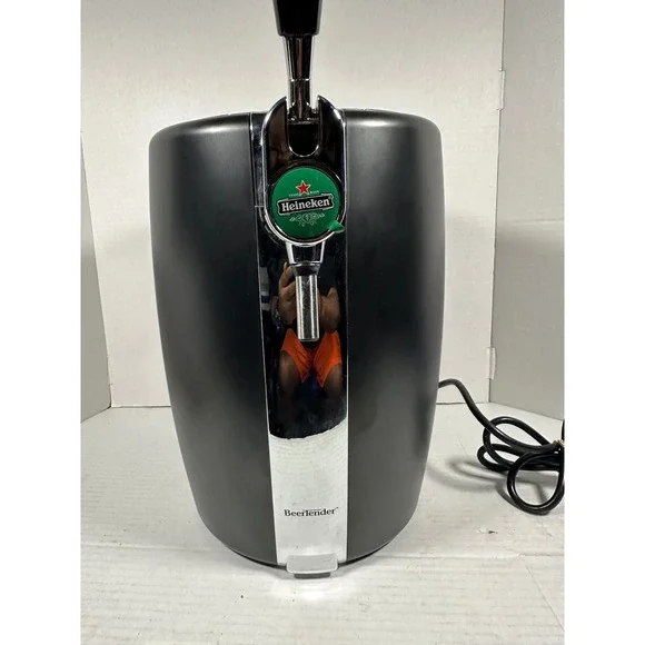 Krups BeerTender VB21 B100 Heineken DraughtKeg Countertop Beer Dispenser Black