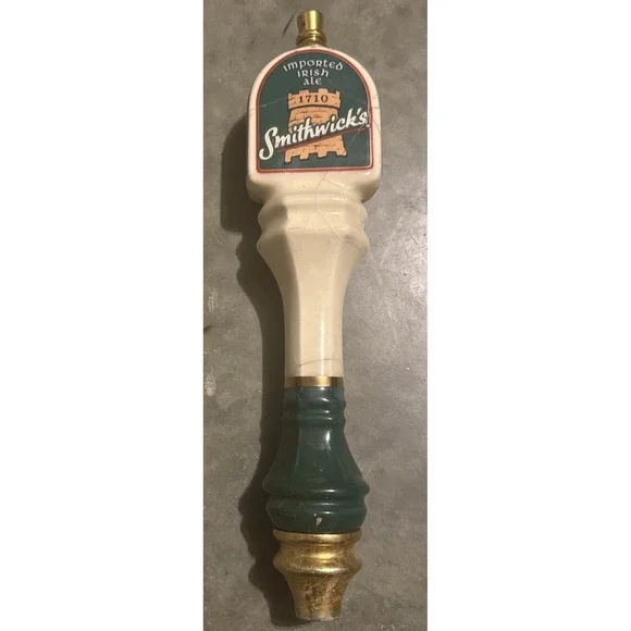 Smithwick's Imported Irish Ale Beer 1710 Tap Handle Ceramic 13