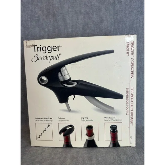 Trigger Corkscrew Wine Opener By Screwpull Williams Sonoma 5 Piece Set‎