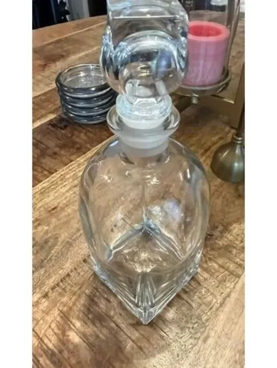 Luigi Bormioli Rossini crystal glass decanter made in Italy