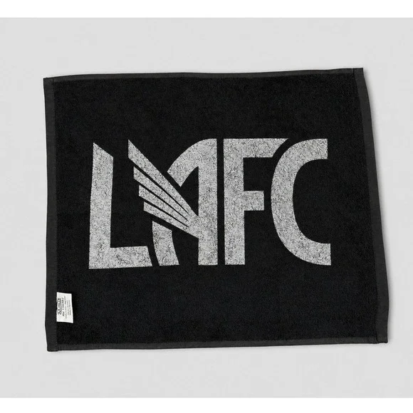 Heineken x LAFC Bar Towel Black Cotton Double Sided‎ Soccer Beer Promo 18x14