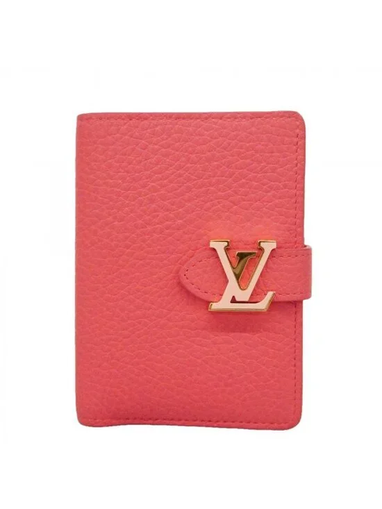 Louis Vuitton Wallet Taurillon LV Vertical CP Fuchsia