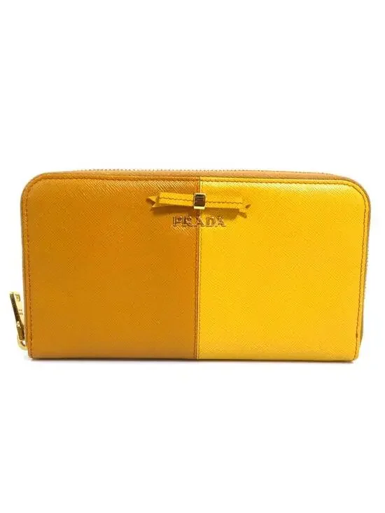 Auth Prada Zip Around Long Wallet #280431P23B