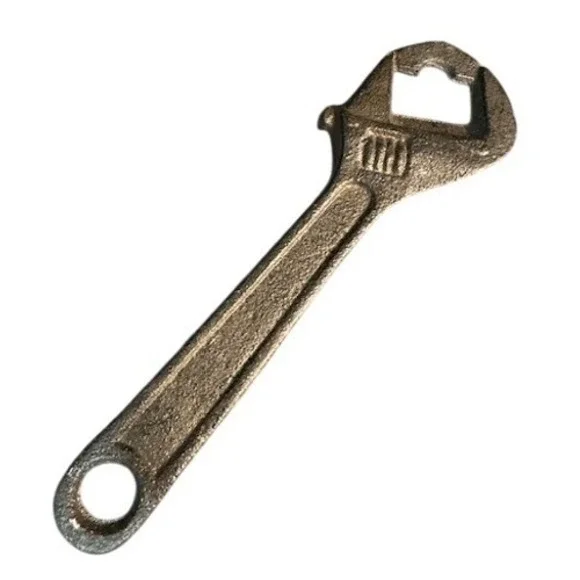 Vintage Style Cast Iron Wrench Bottle‎ Opener Industrial Mechanic Bar Tool 7.5