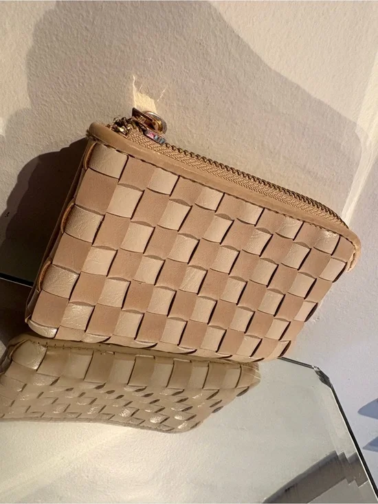 Smaller weaved mini wallet