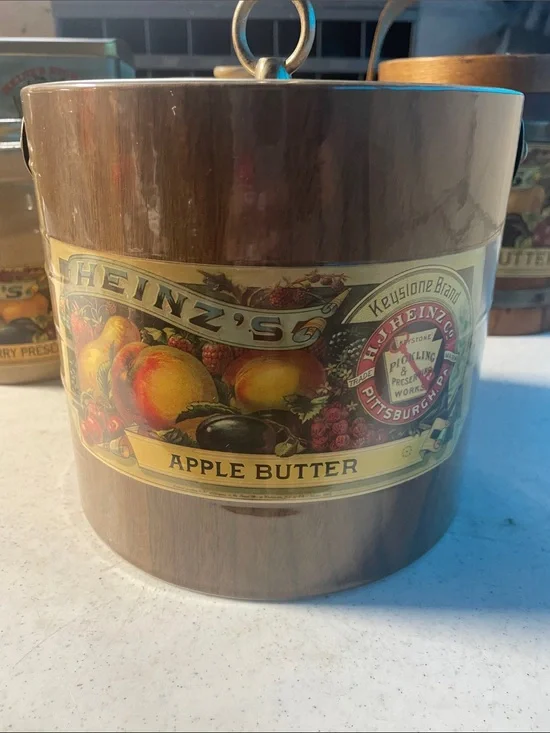 Heinz's Apple Butter Decorative Canister - Brown