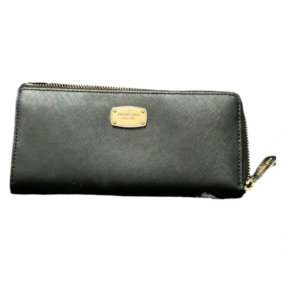 Michael Kors Black Saffiano Leather Wallet