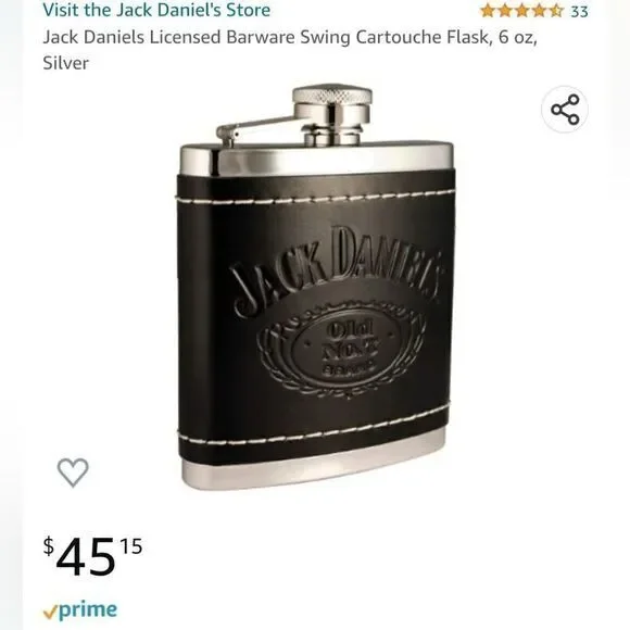 Jack Daniel's Stainless Steel Flask‎