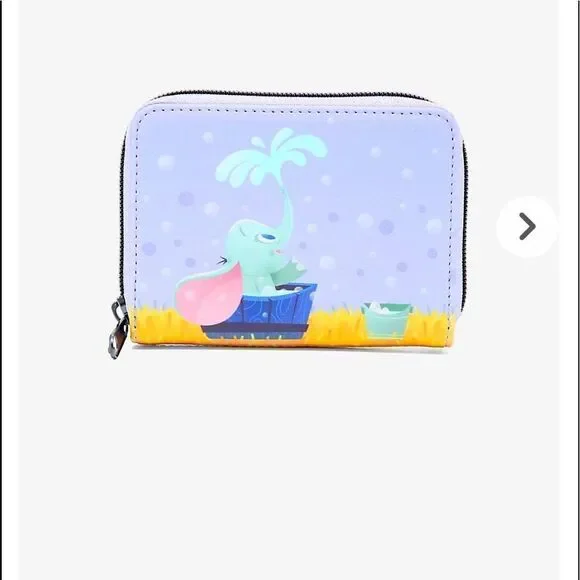 Loungefly Disney Dumbo Bath Time Mini Zip Wallet NWT