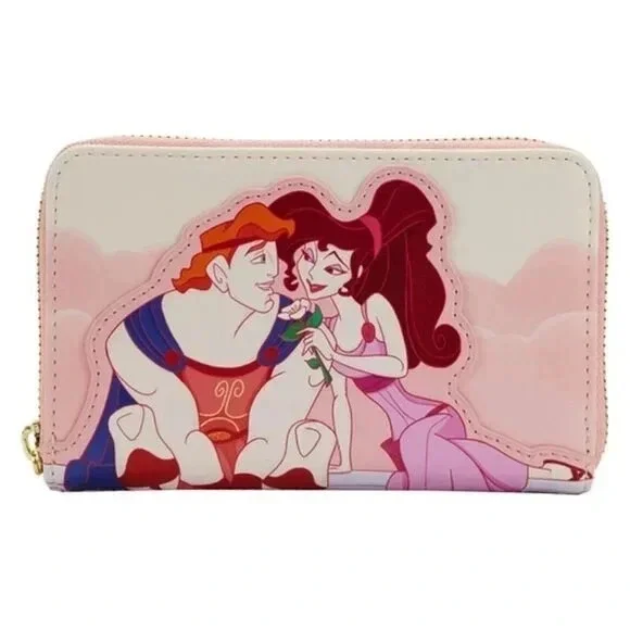 Loungefly Disney Hercules 25th Anniversary Hercules and Megara Zip Around Wallet