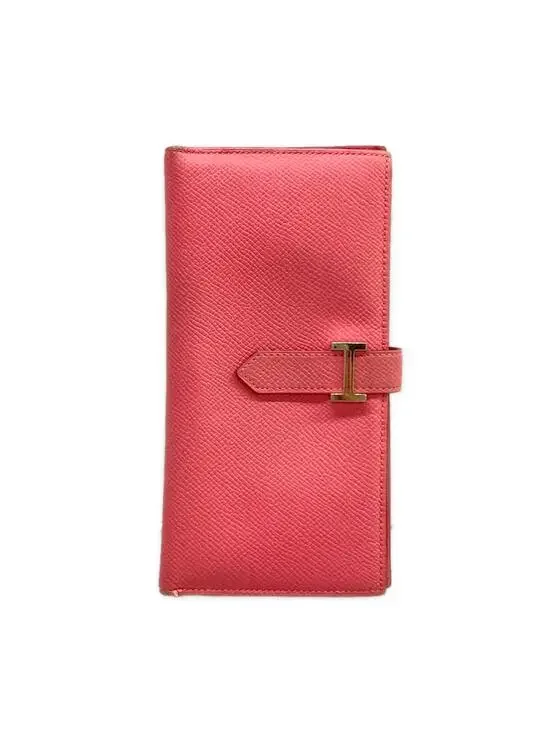 Hermes Bearn Souffle Pink Veau Epsom C #278615H13B