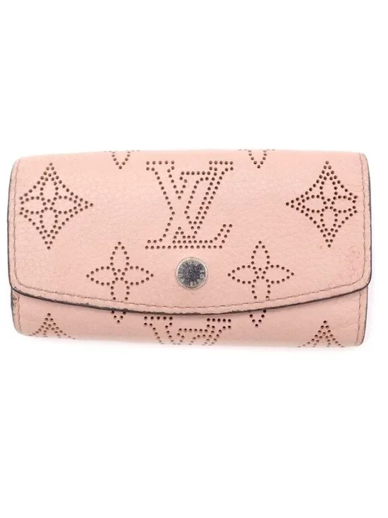 Louis Vuitton Multicles 4 Quadruple Strand Key Case Monogram Mahina Rose