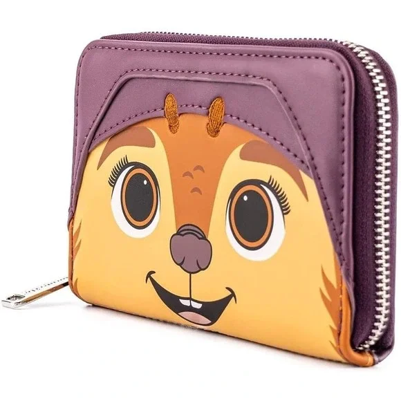 Loungefly Disney Raya and the Last Dragon Ongi Zip Around Wallet Purple‎ New