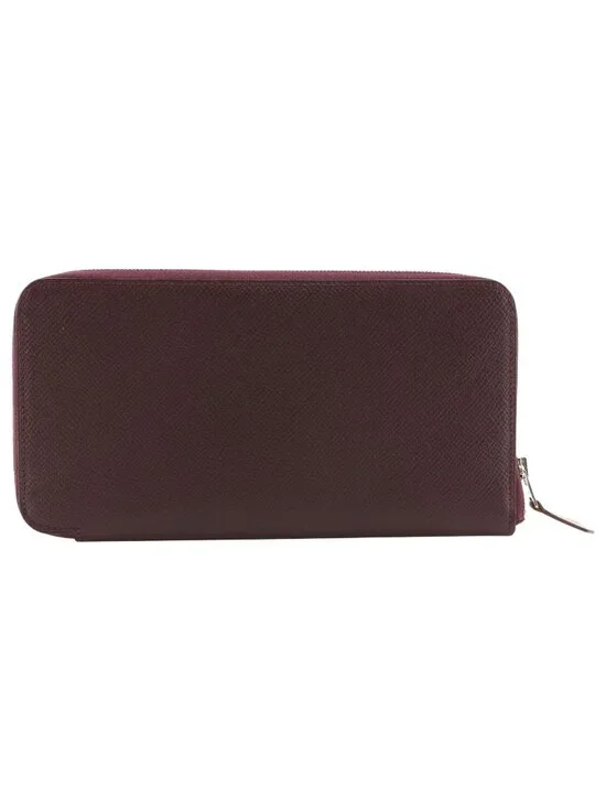Hermes Azap Long Silk in Veau Winered a Wallet